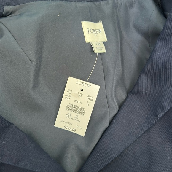 J Crew Women’s blazer. Size 12 NWT. navy - Picture 5 of 8